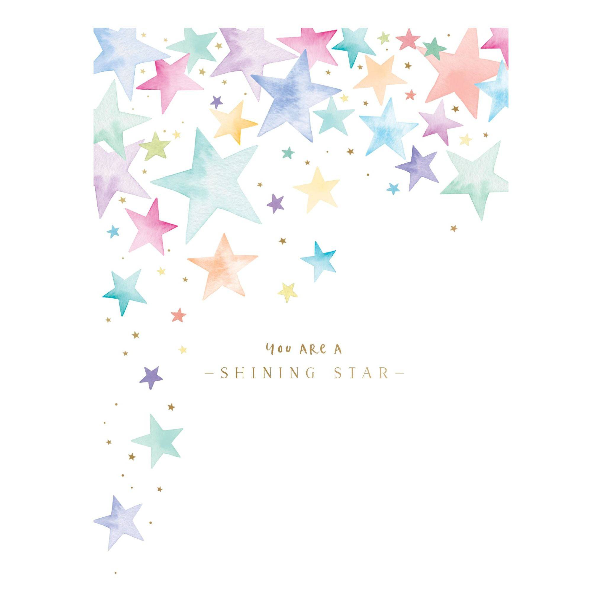 Pictura Shining Star Congratulations Card with bright star design, perfect for celebrating achievements and special occasions.